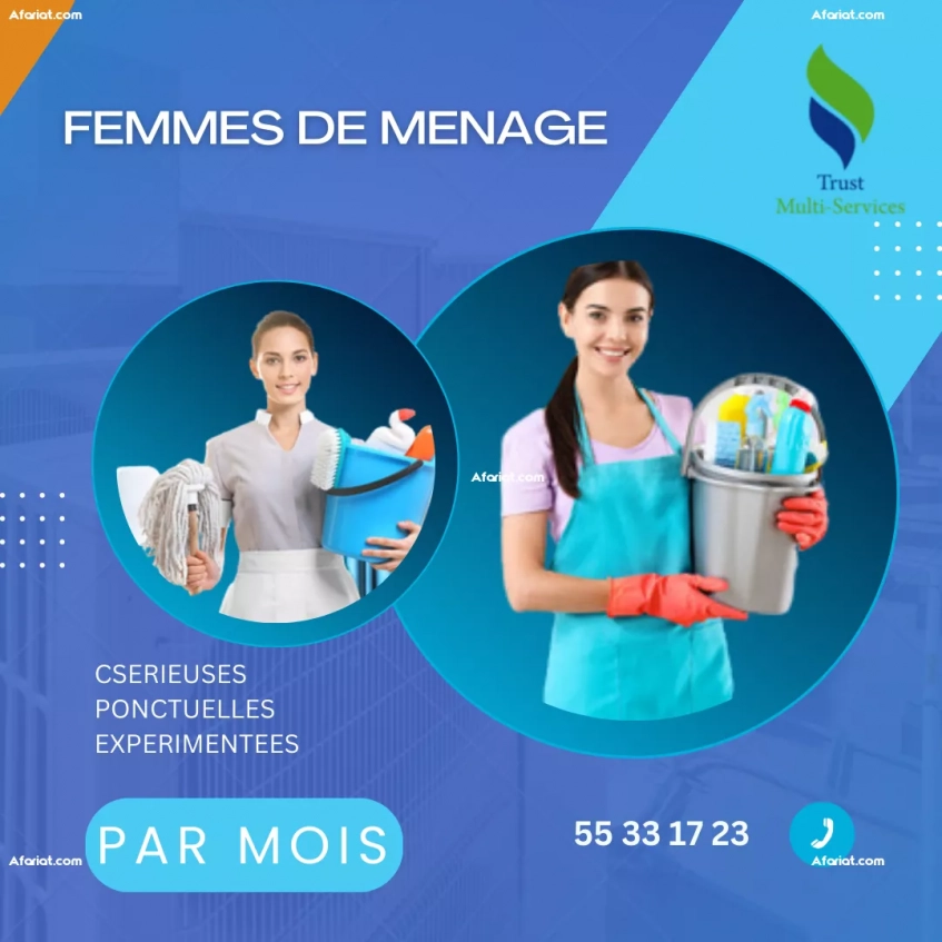 FEMME DE MENAGFE COUCHANTE A BEN AROUS