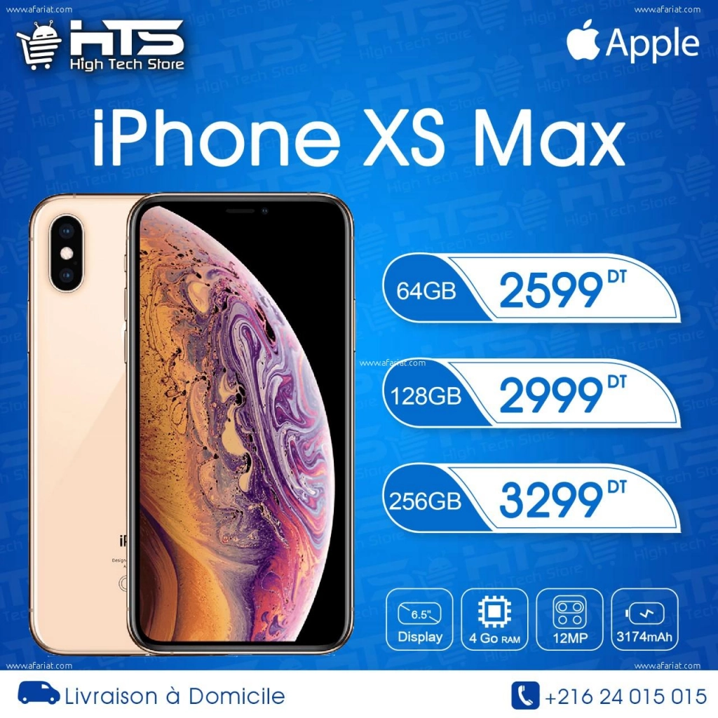 iphone xs max Cacheté + Garantie + Livraison rapide