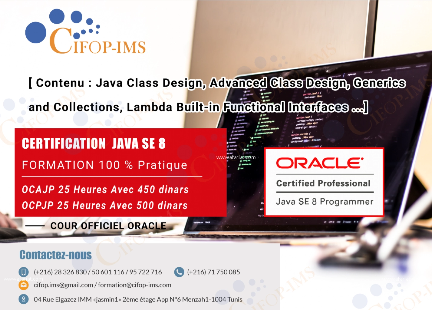 Certification #JAVA SE8#