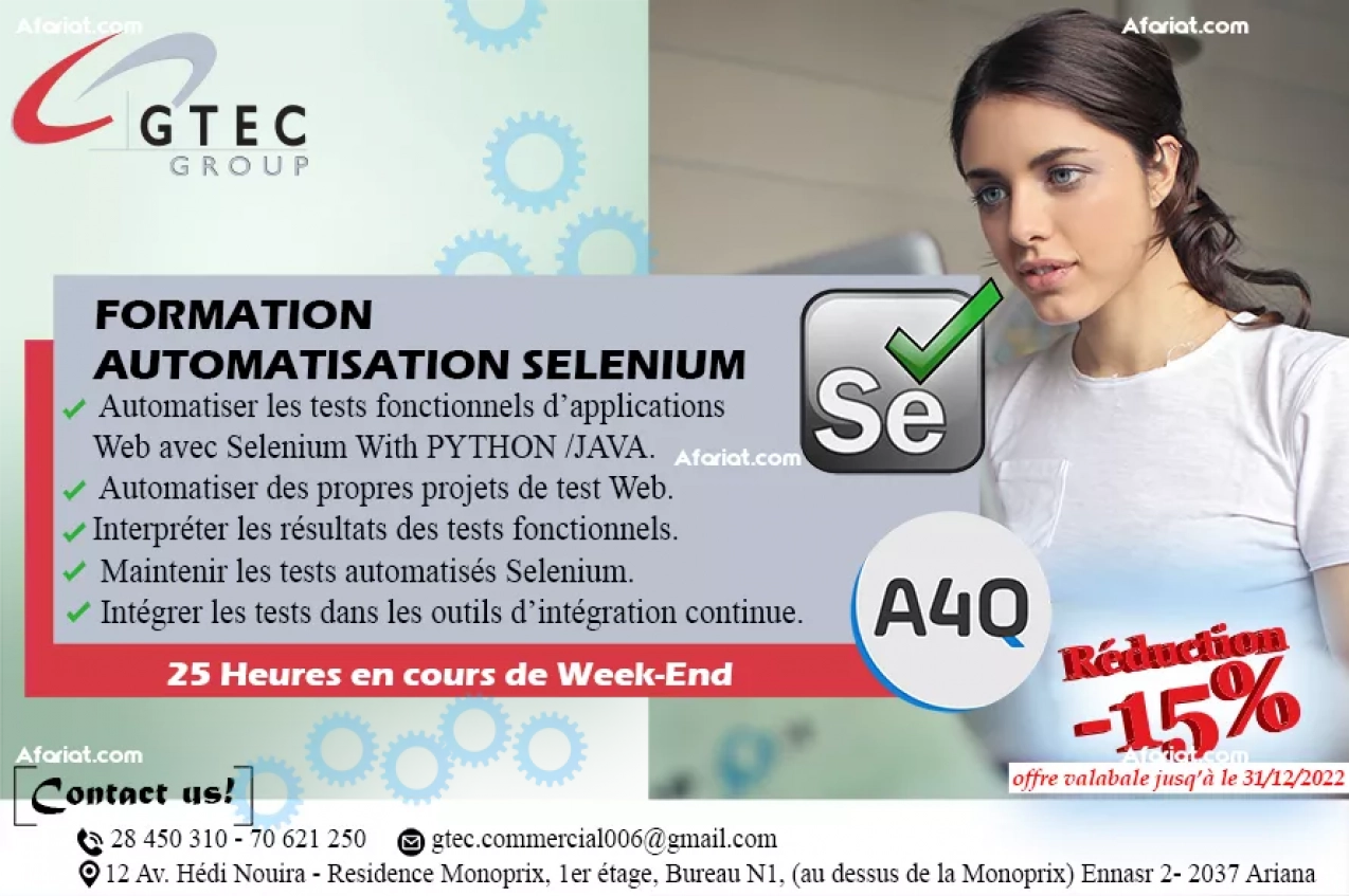 Formation Selenium A4Q