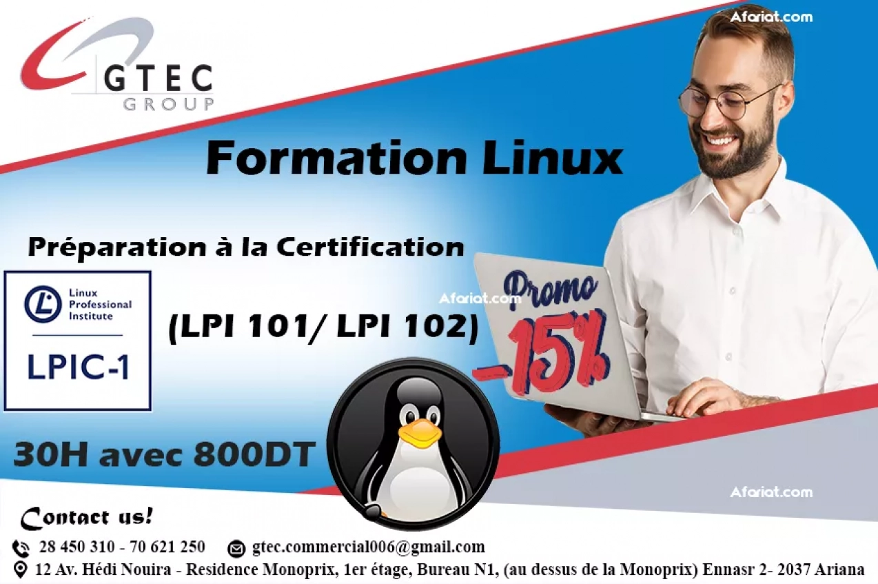 Formation officielle et certifiante  Linux