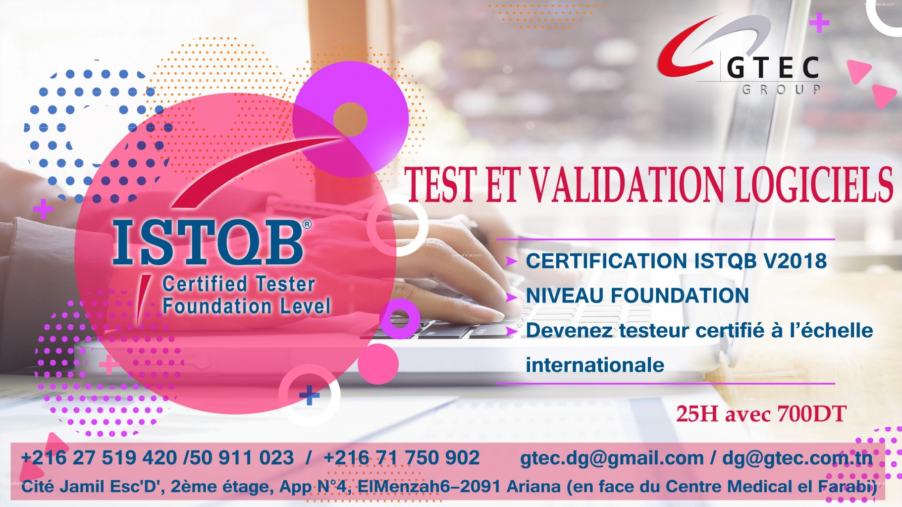 Formation Test & Validation ISTQB chez GTEC GROUP