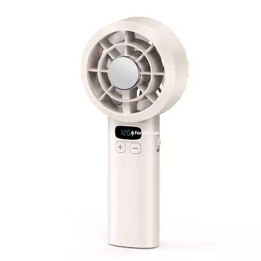 Ventilateur Portable À Main rechargeable avec écran numérique
