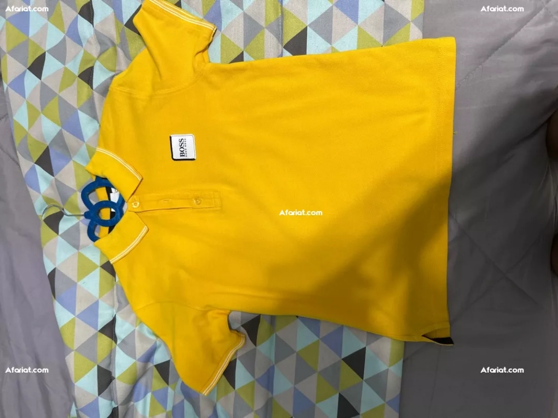 t-shert boss jaune