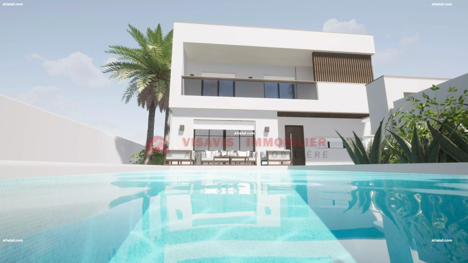 CONSTRUCTION VILLA EN ZONE URBAINE - TITRE BLEU -  DJERBA