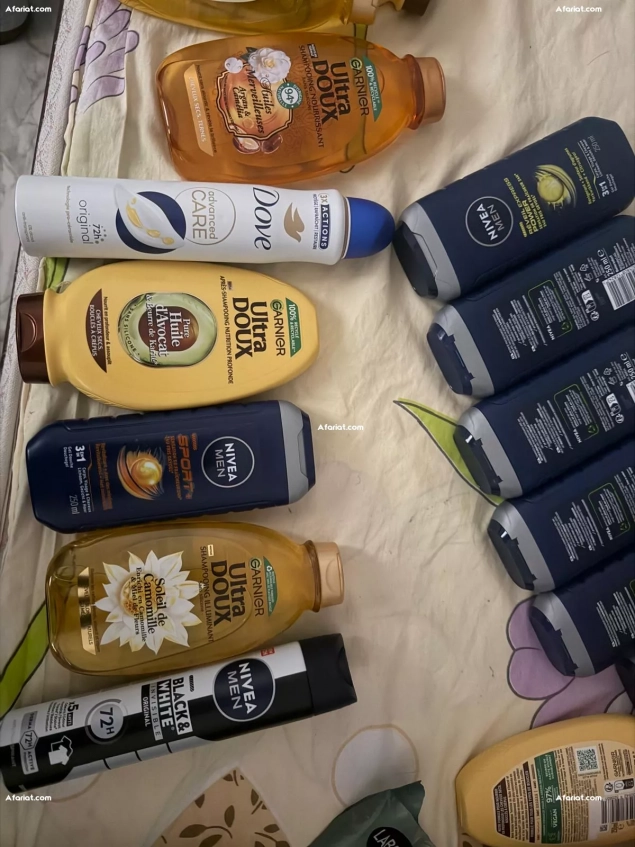 Vend shampooing et déodorant