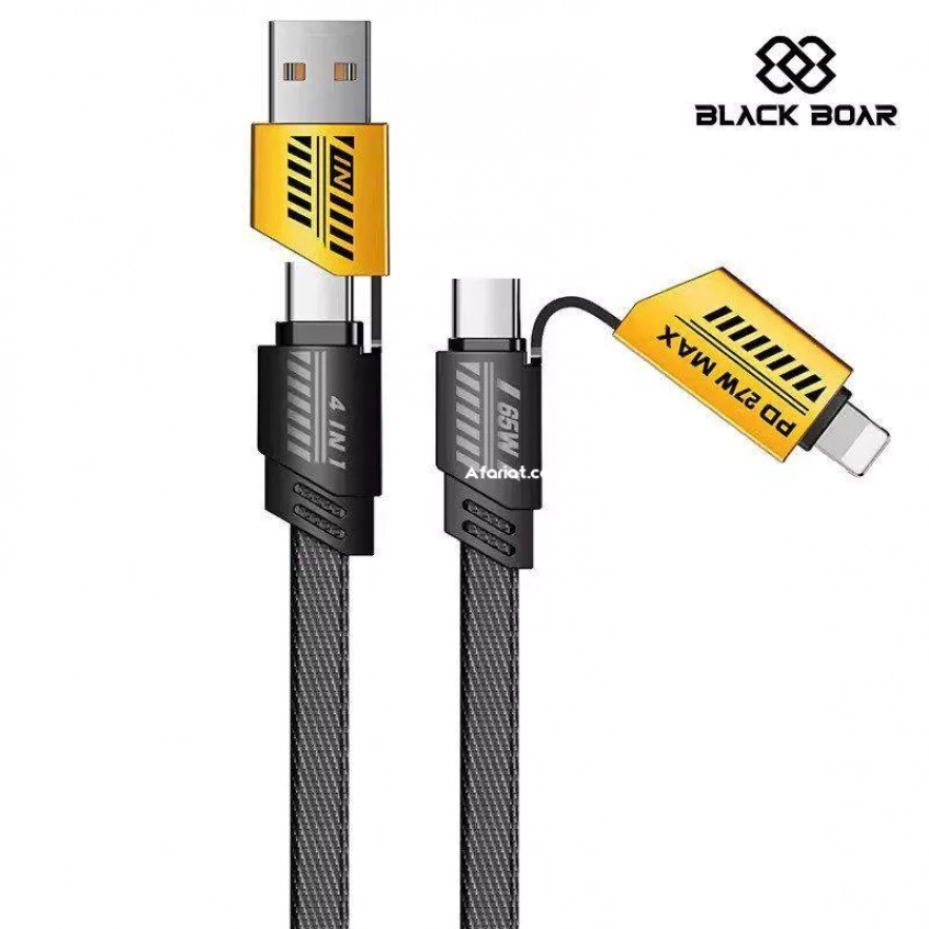 Câble Chargeur 4En1 - Interface : USB, Type-C, Lightning -