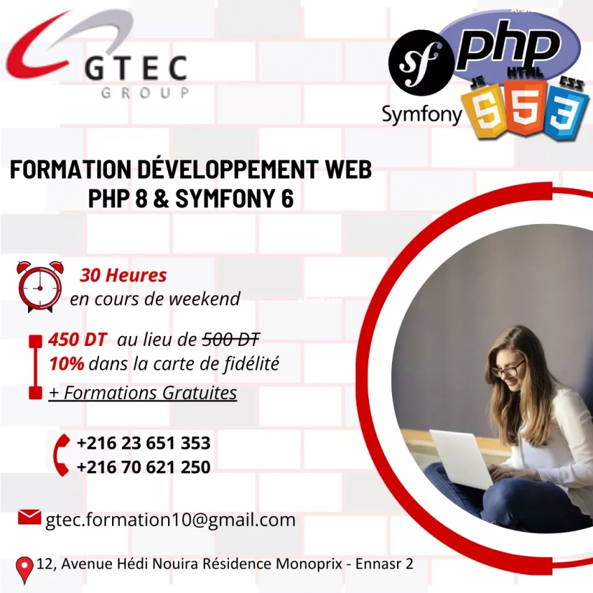 Formation Développement Web avec PHP 8 & Symfony 6