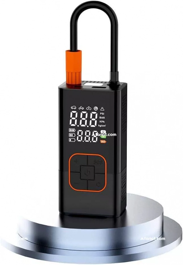 Gonfleur de pneu portable avec lumière LED