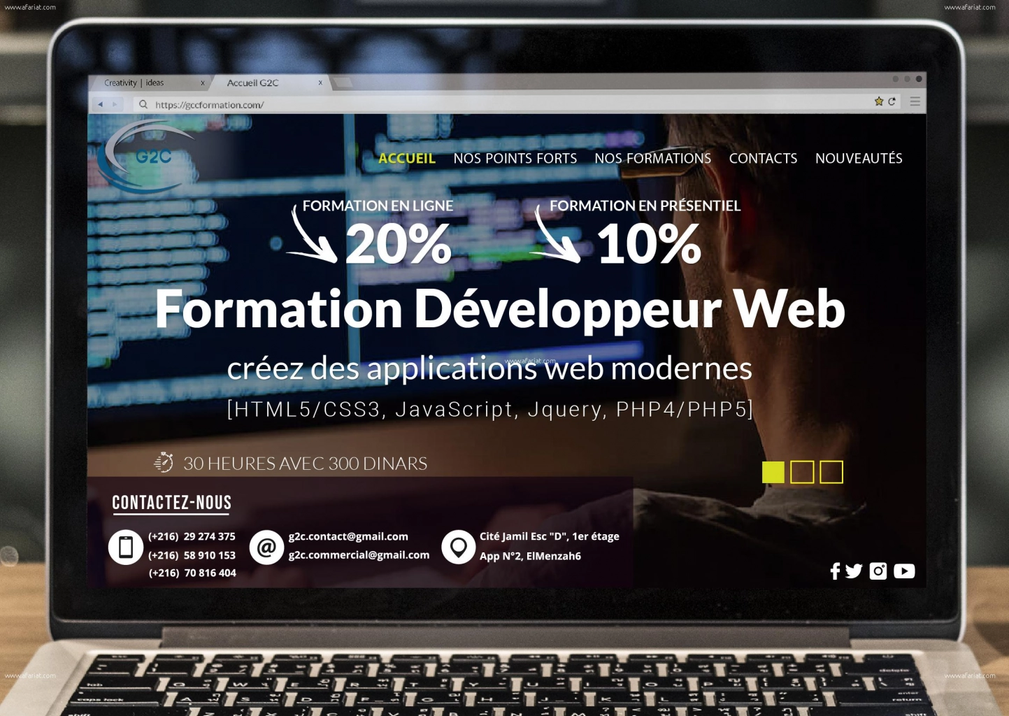 Réduction 10% : Formation Web Dev