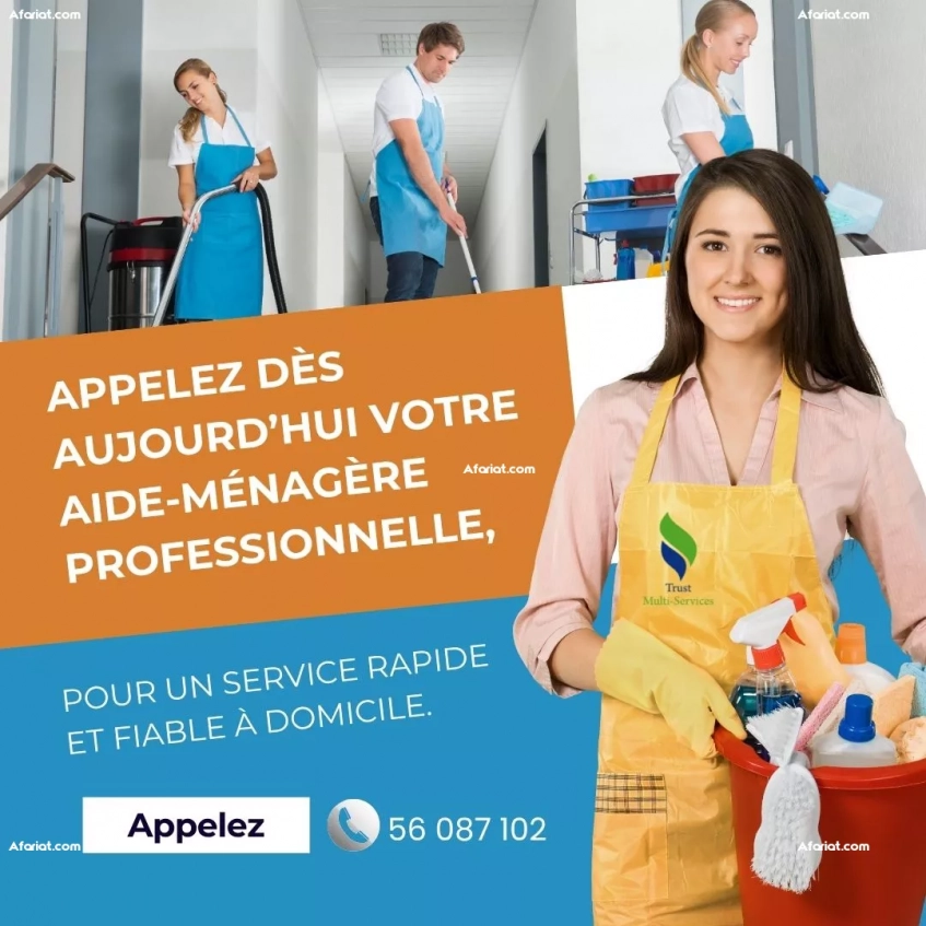 Femme de ménage fiable et sérieuse à El Manar