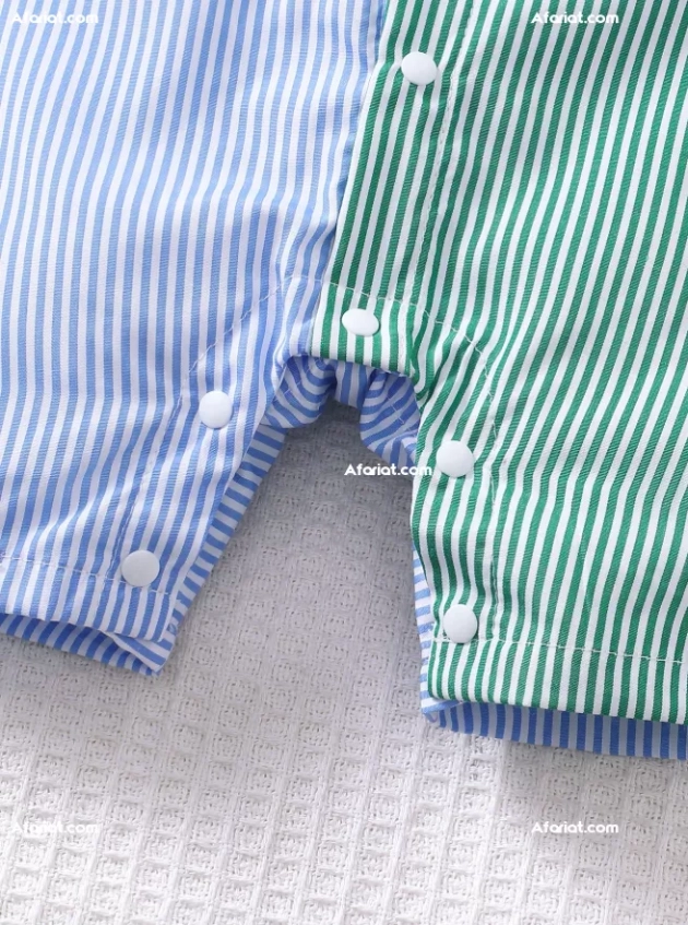 Combinaison pour bébé garçon (Shein-BrownBark)