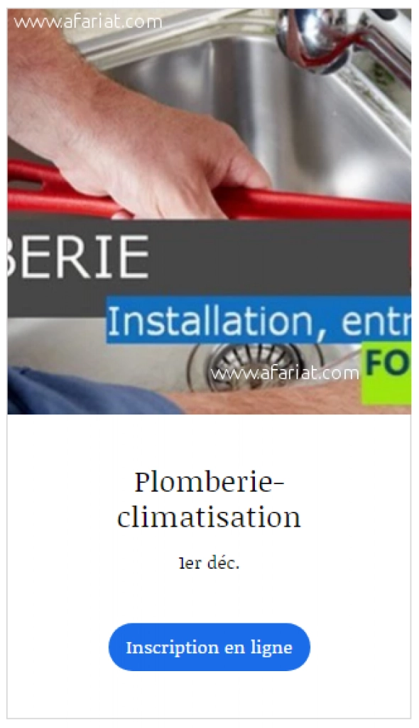 formation Plomberie-climatisation
