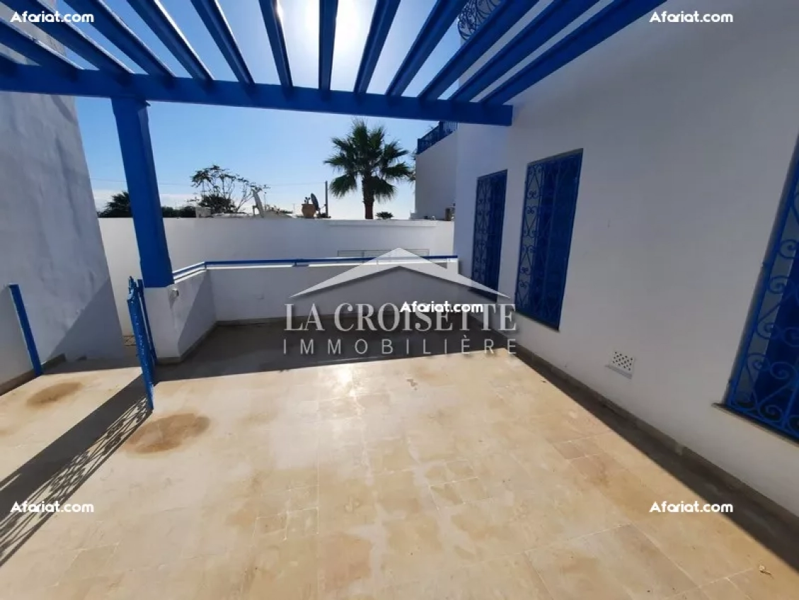 Duplex meublé S+3 avec terrasse vue mer à Sidi Bou Said MDL0346