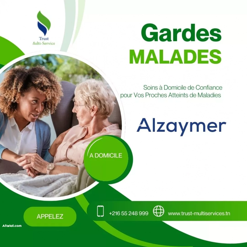 GARDE MALADE POUR ALZAYMER A SOUSSE