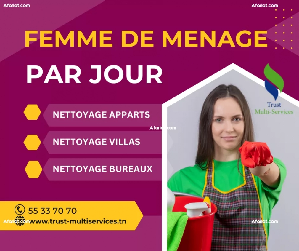 FEMME POUR FAIRE LE MENAGE PAR JOUR AU LAC 2