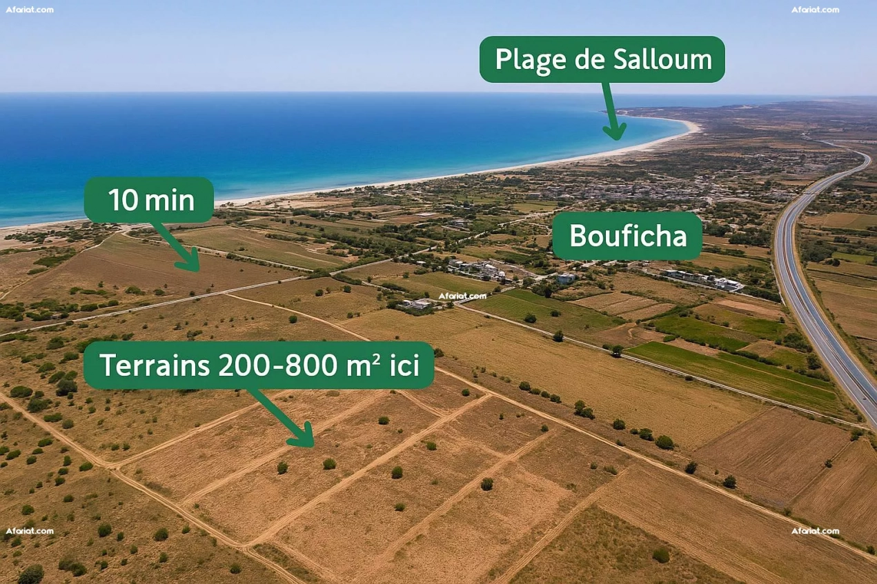 terrains à bouficha