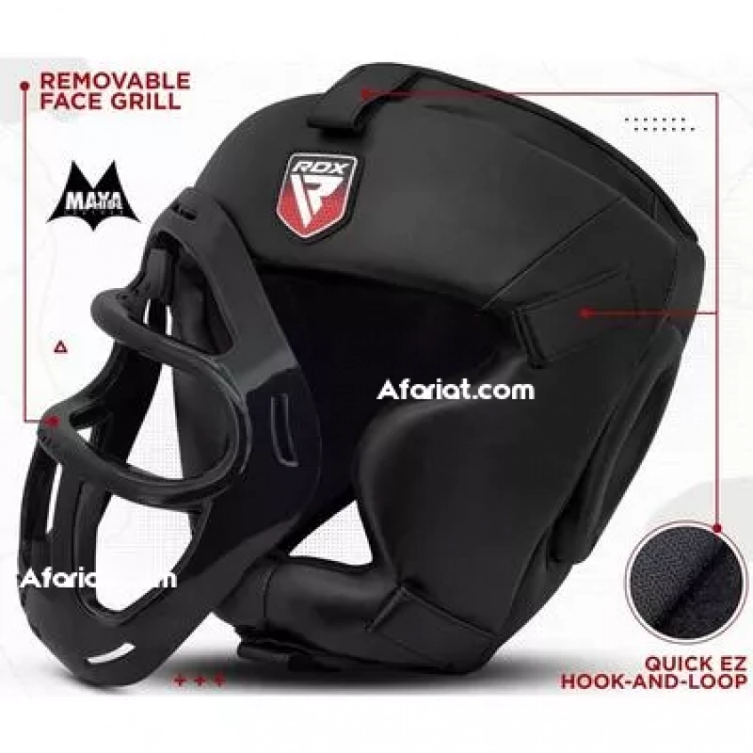 Casque avec grille amovible RDX taille L pour arts martiaux