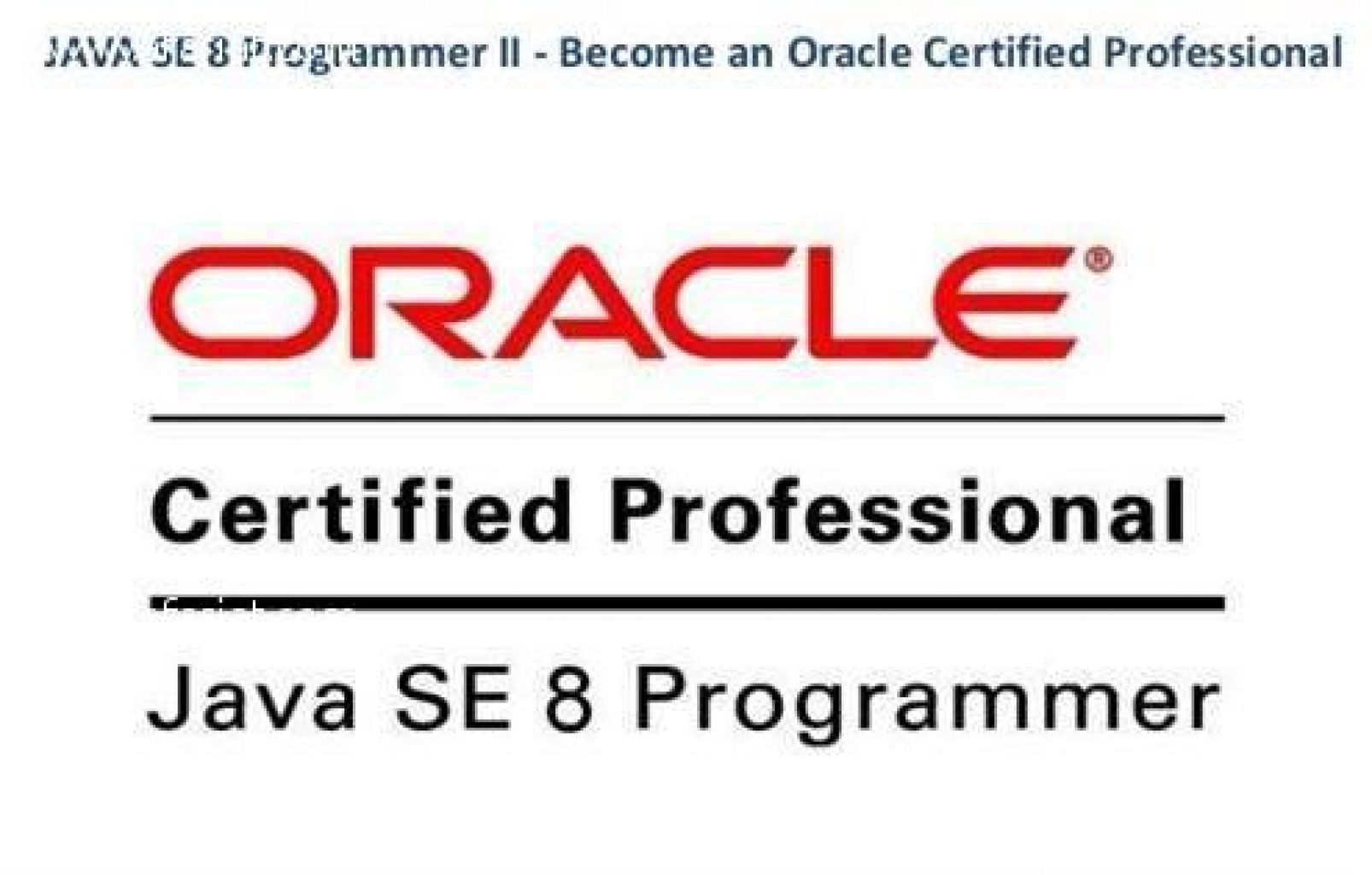 Formation Oracle Certified Java 8 Programmer