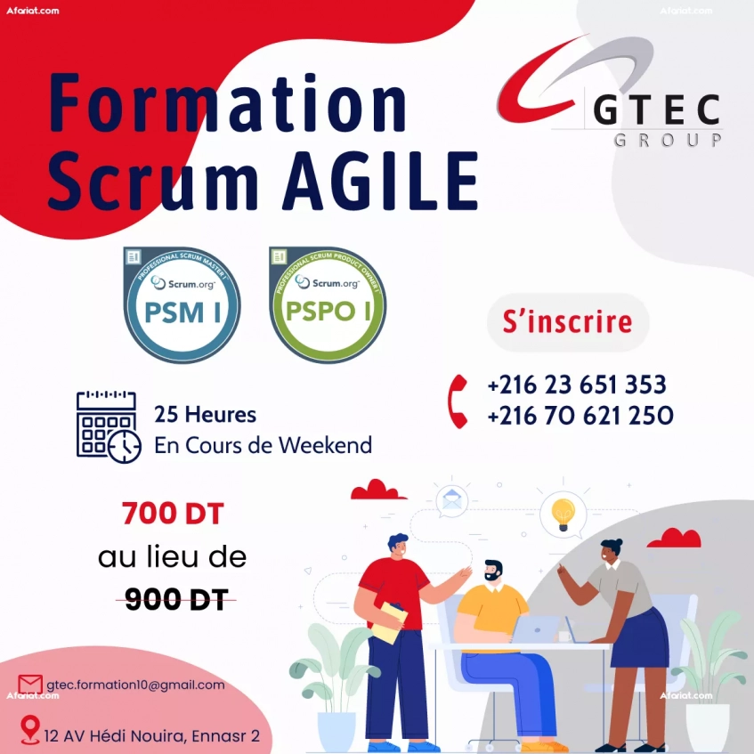 Réduction 20% :  Formation Scrum Master & Product Owner