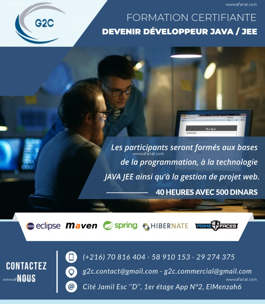 Développer avec Java/J2EE
