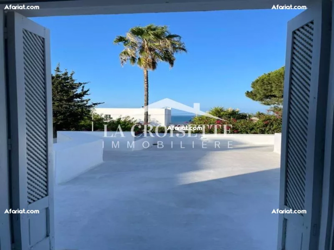 Etage de villa S+2 vue sur mer à Gammarth MEL0063