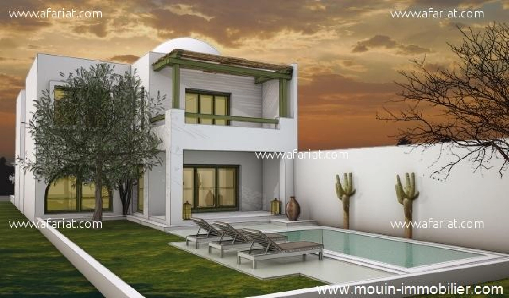 Villa Hawai AV1244 Hammamet zone theatre