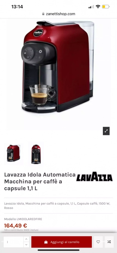 Machine caffè lavazza