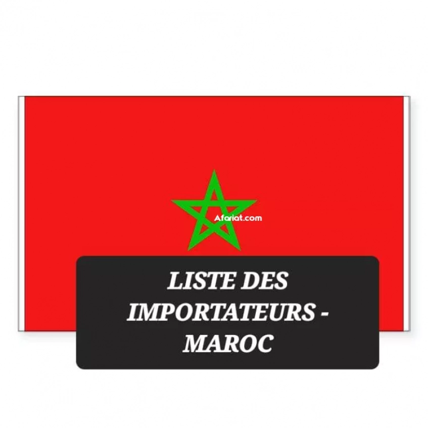 liste de 500 importateurs - Maroc