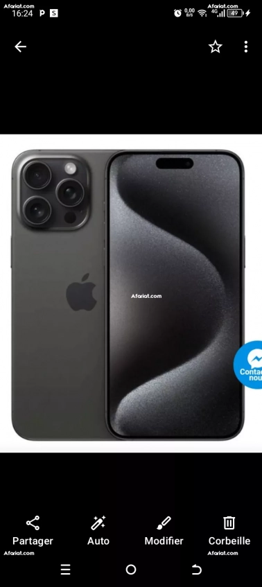 APPLE IPHONE 15 PRO MAX 256GB BLACK TITANIUM Seriennummer: SFGJHX