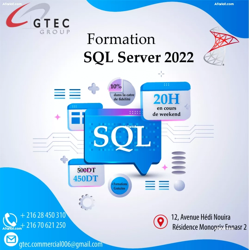 Formation Base de données SQL Server 2022