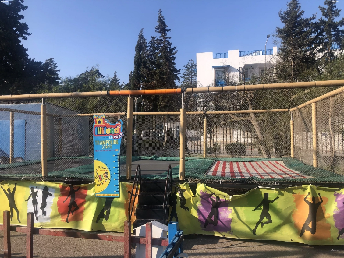 Trampoline 3 pistes pour parc d’attractions