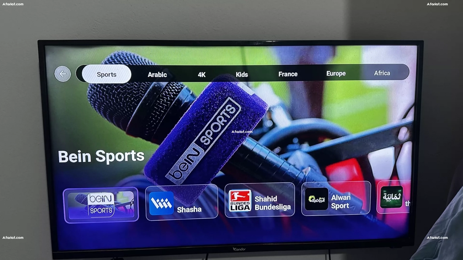tv Condor Full HD 43"60HZBOX ANDROID X96Qpro+abonnement