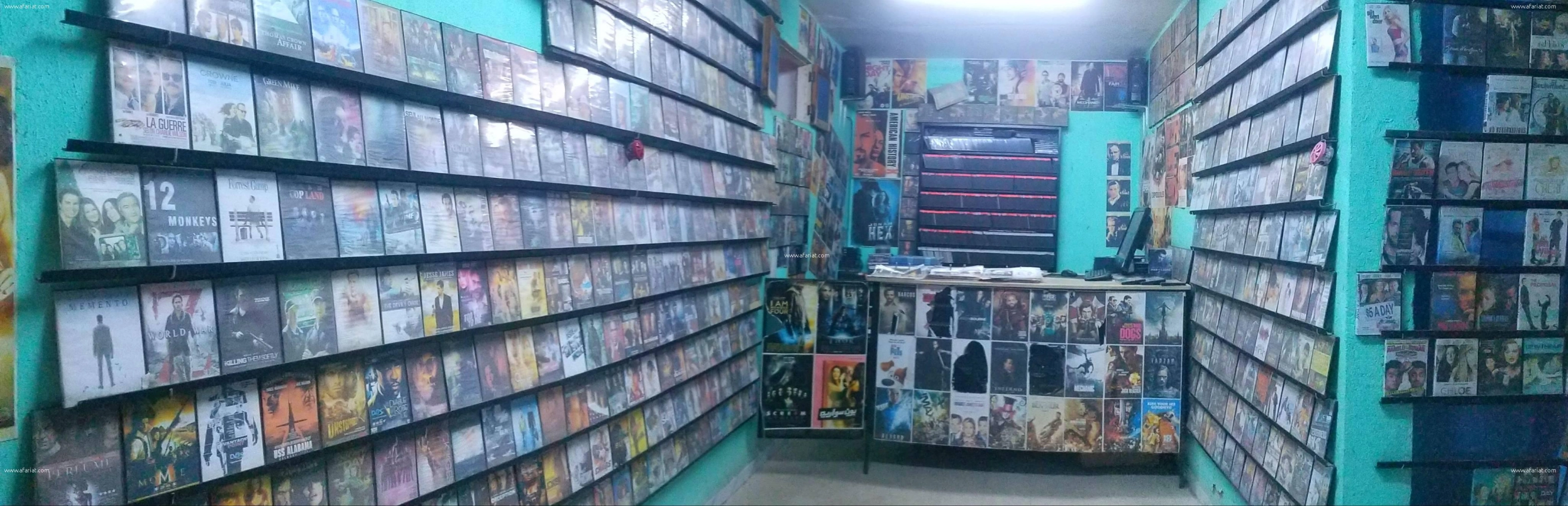 collection de films pour un boutique de dvd