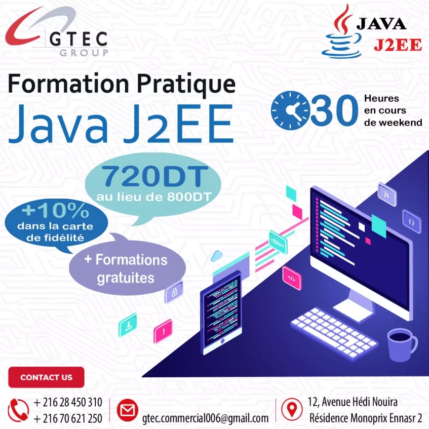 Devenez Expert en Java JEE avec Notre Formation Pratique