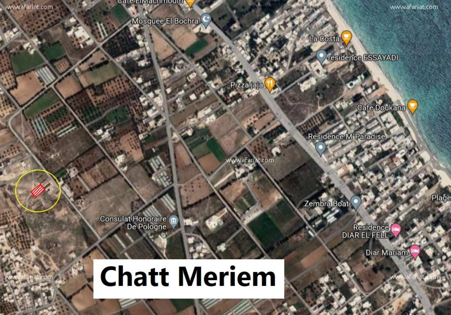 Lot De 680 M2 A Chott Meriem Afariat Com