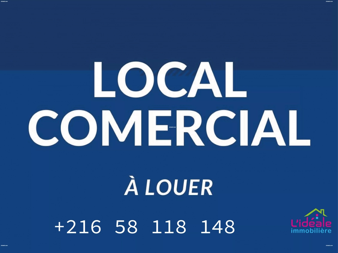 Local commercial à louer – 120 m² Hammamet Nord