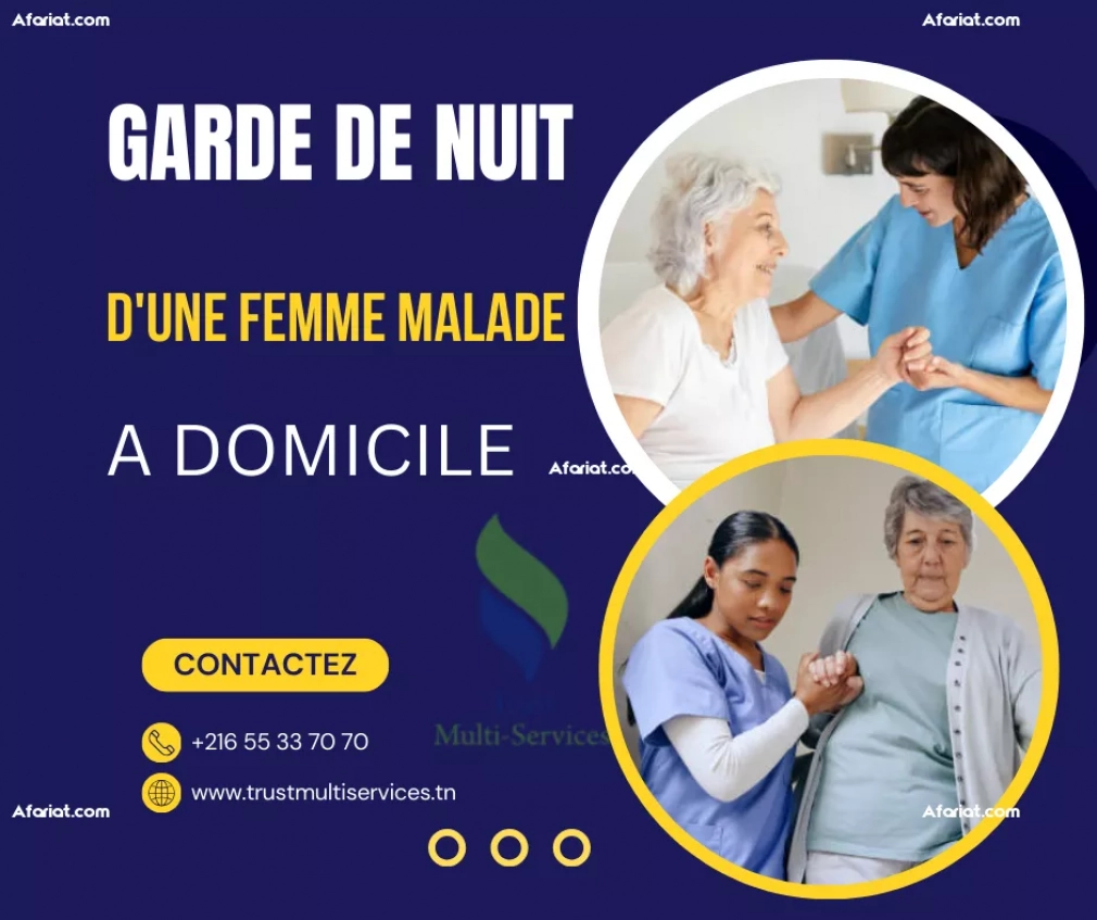 GARDE D'UNE FEMME MALADE PAR JOUR A ARIANA