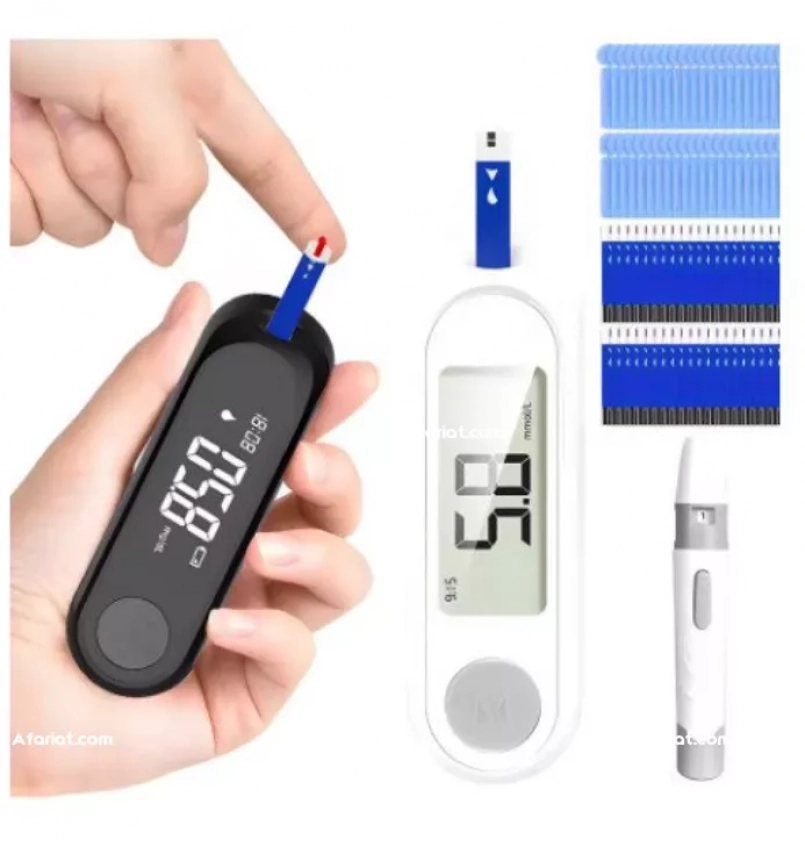 Compteur de glycémie, Kit de test du diabète,avec 50 bandelettes