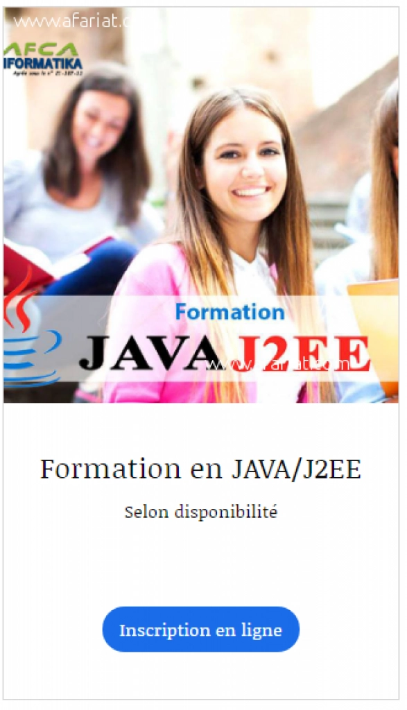 Formation en JAVA/J2EE