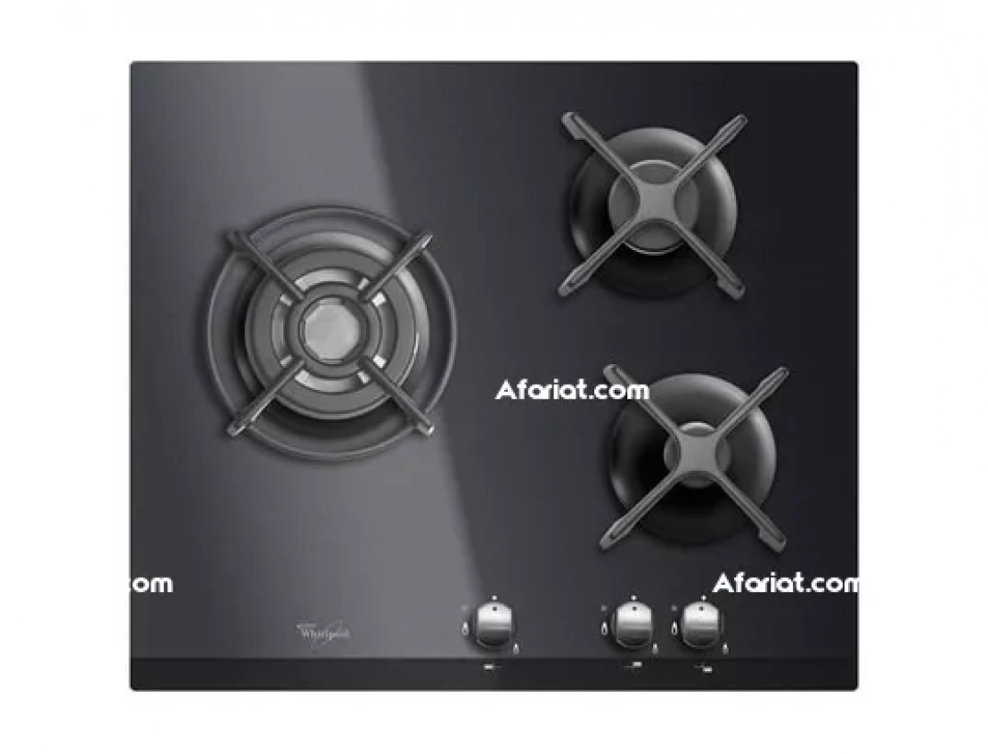 plaque gaz en verre noir Whirlpool AKT404NBNEW neuve emballée
