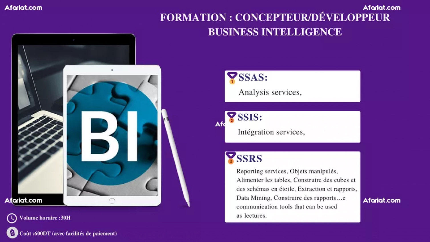 Formation business intelligence msbi : ssis,ssas,ssrs