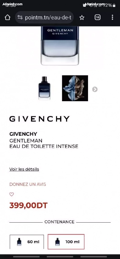 Givenchy Gentleman eau de toilette intense 100ml