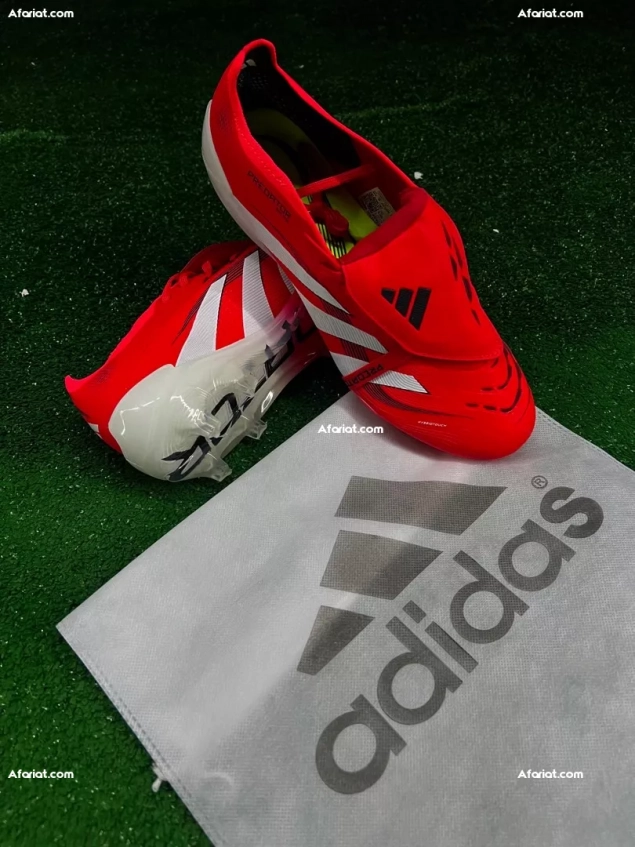 Adidas Predator Elite FG PURE VICTORY - RED / BLANC / NOIR