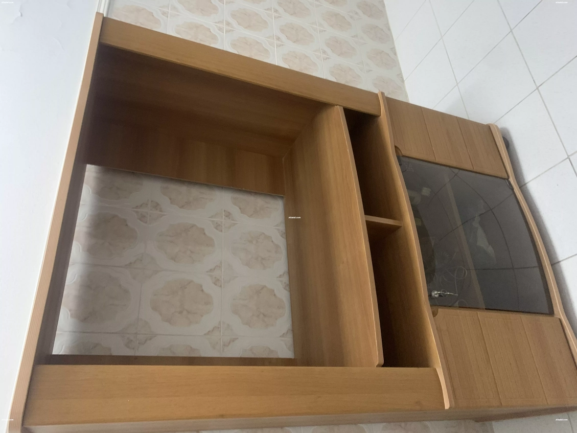 Meuble TV en bois clair