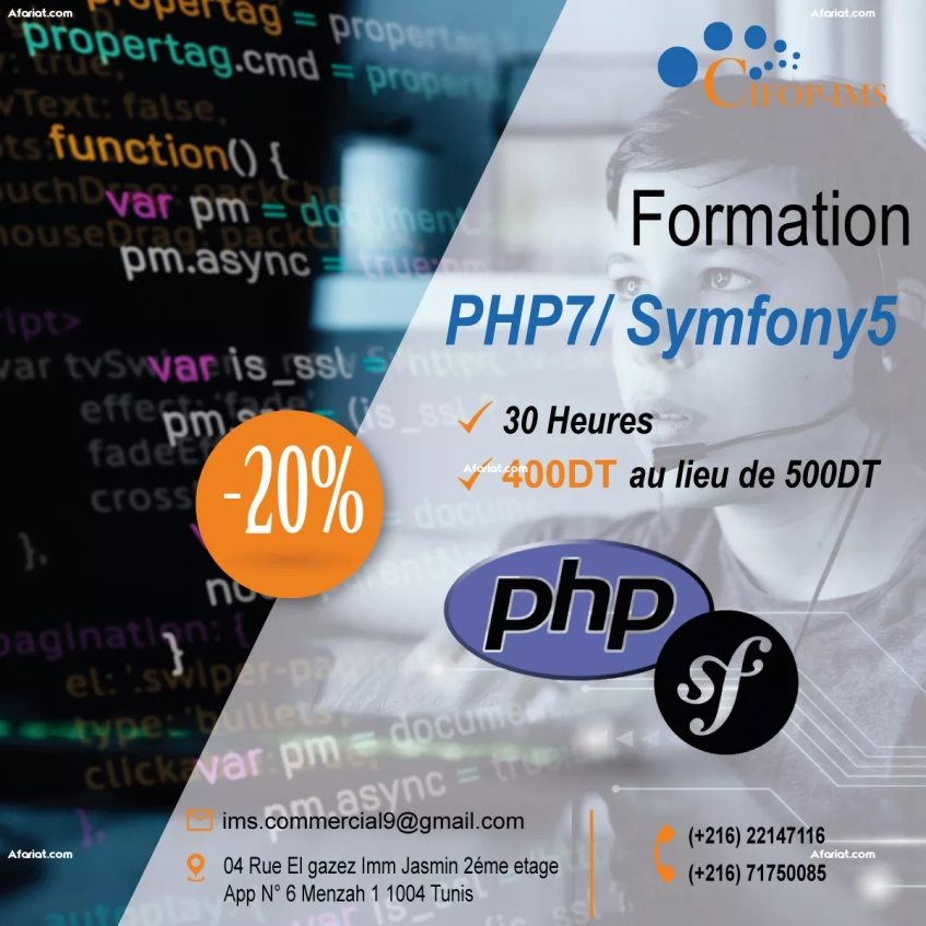 Formation Développeur PHP7/ Symfony5