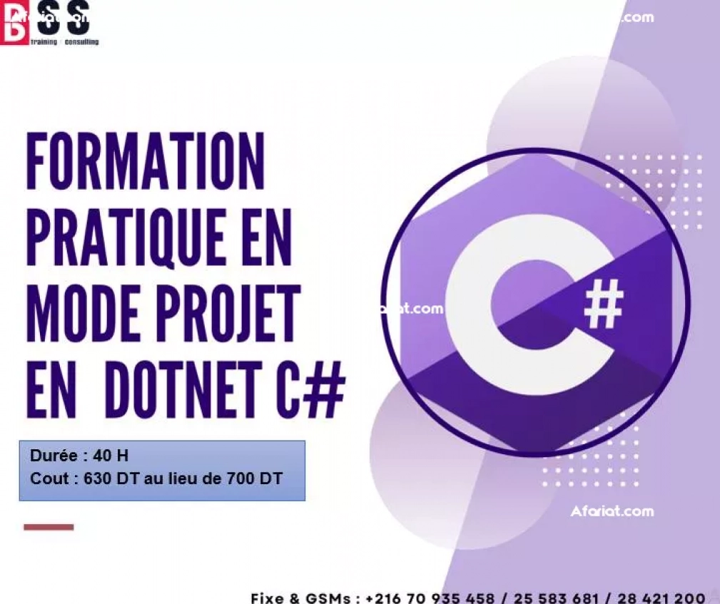formation professionnelle en Dotnet C#