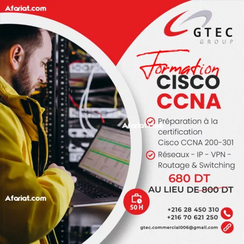 Devenez administrateur réseau certifié CCNA