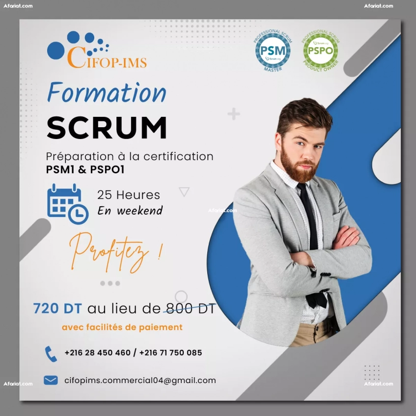 Formation Scrum: Préparez-vous aux certifications PSM1 & PSPO1