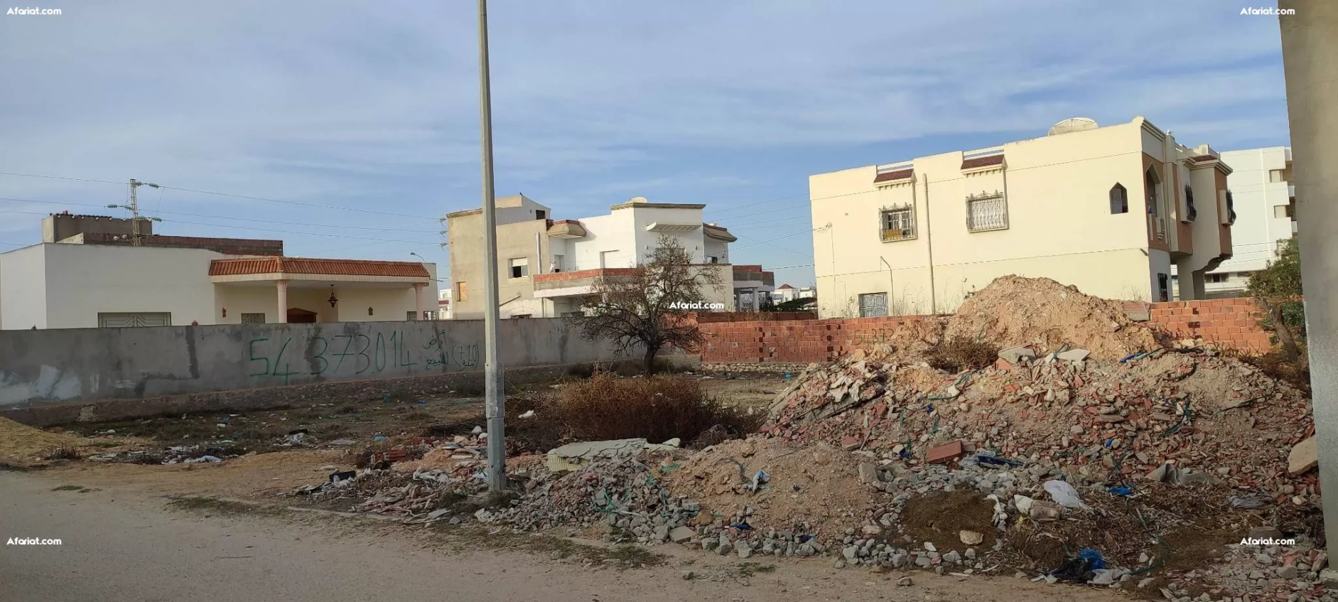 Terrain constructible à Sfax kassas bou Ali km 5.5